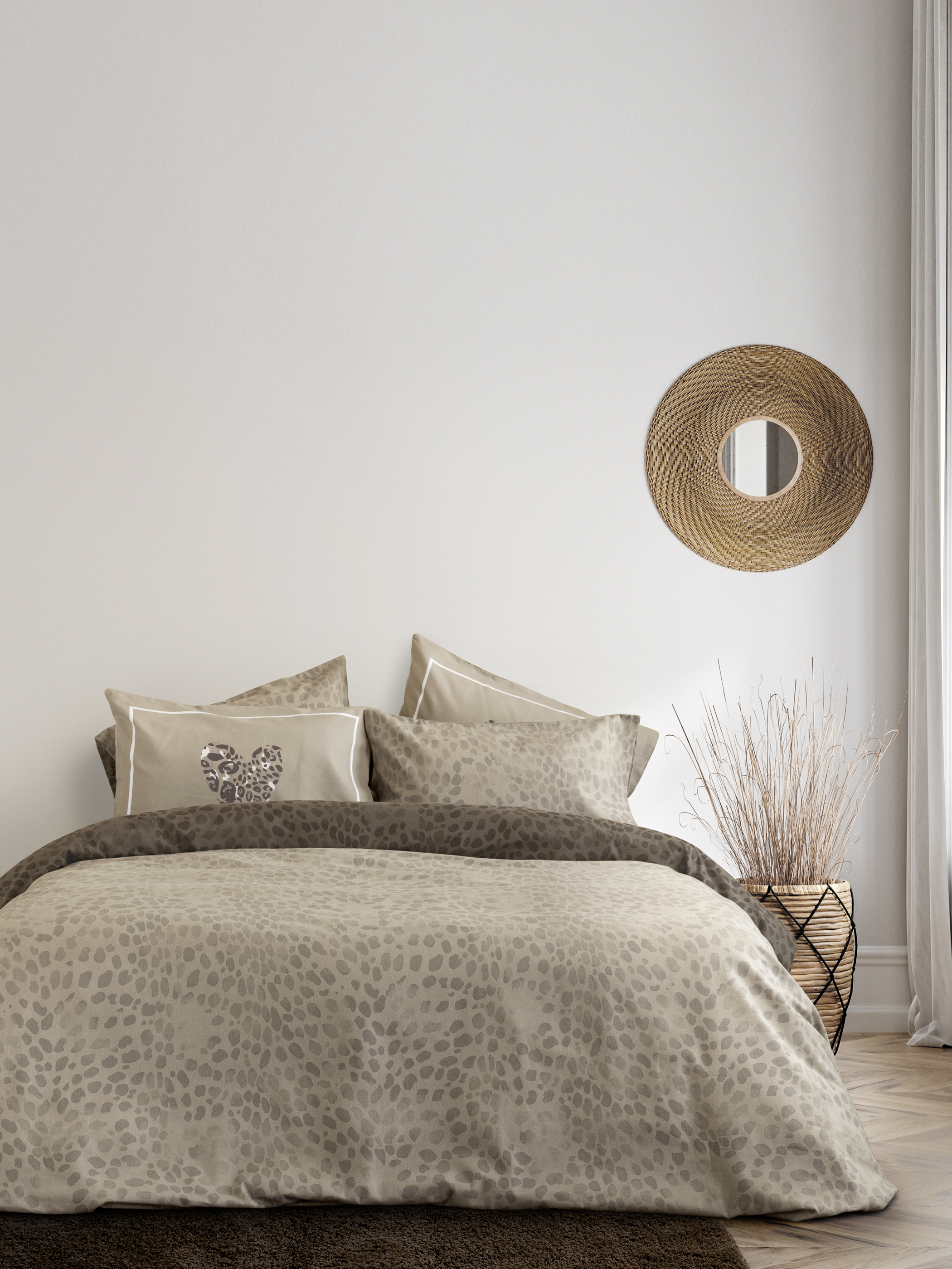 Παπλωματοθήκη Σετ Φανέλα Μονή 160x240 Nima Home Sylvan